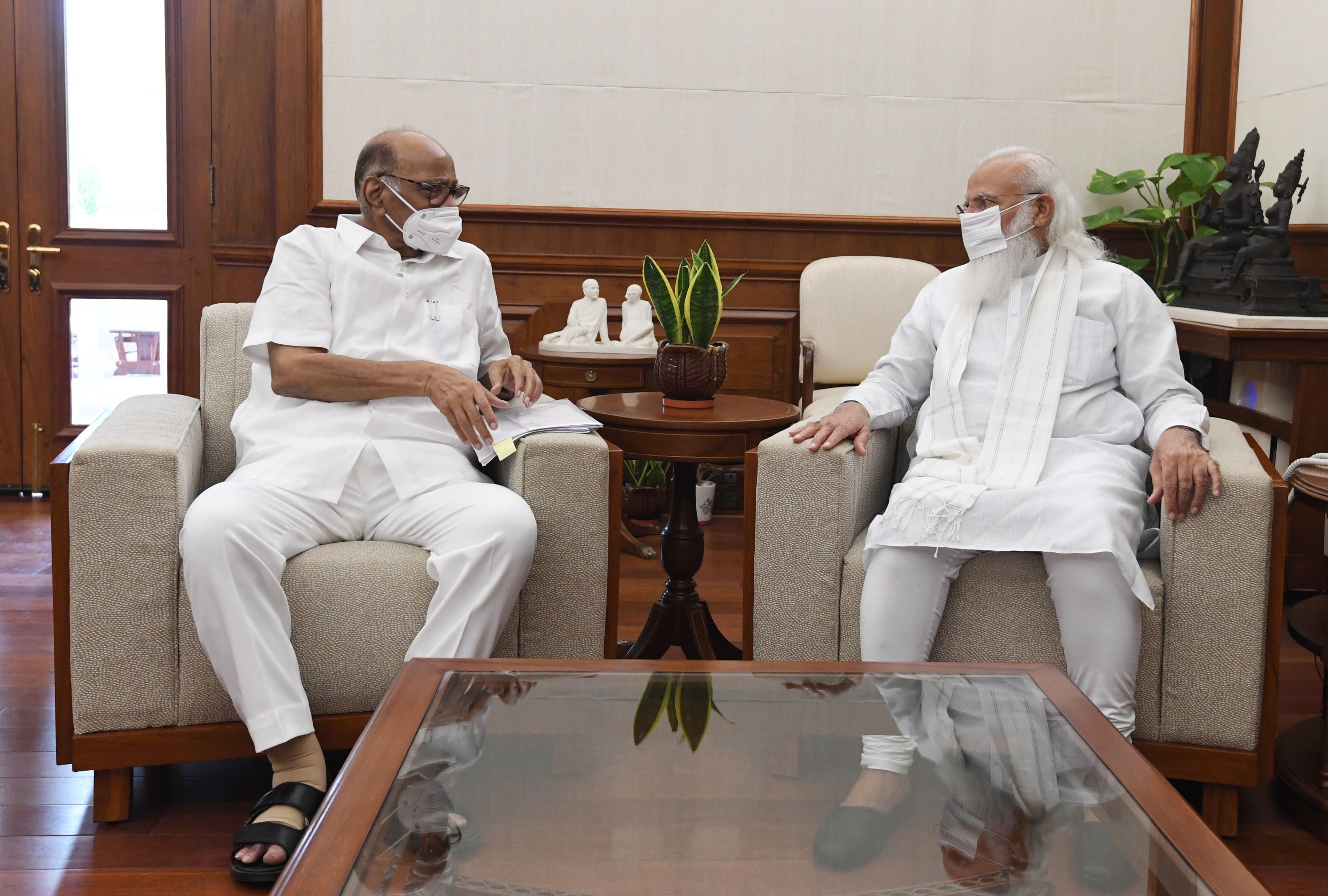 Pawar meets Modi, fuels speculations on Maharashtra politics, co-op sector
