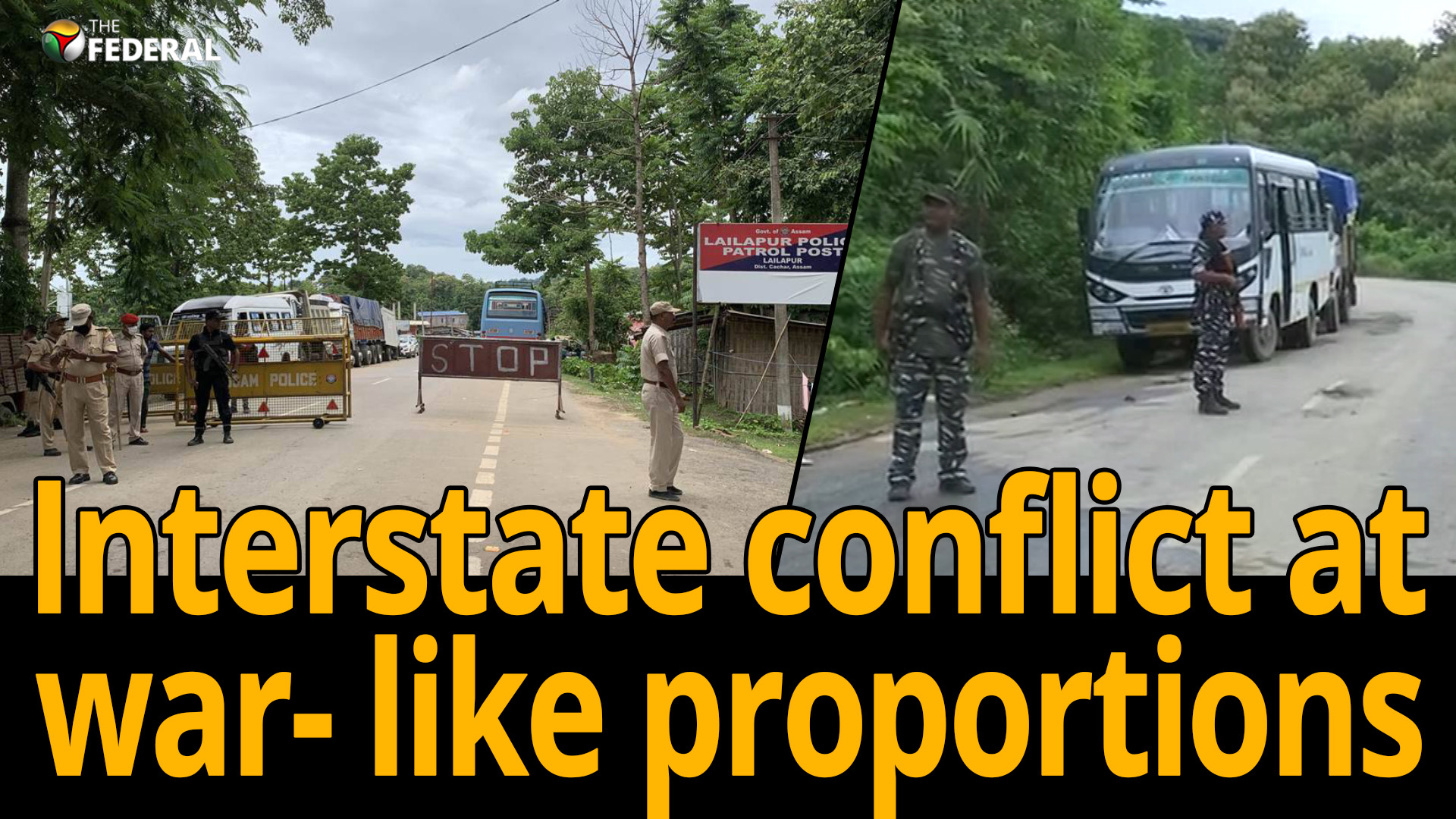 Two Indian states fortify borders separating them, tension escalates