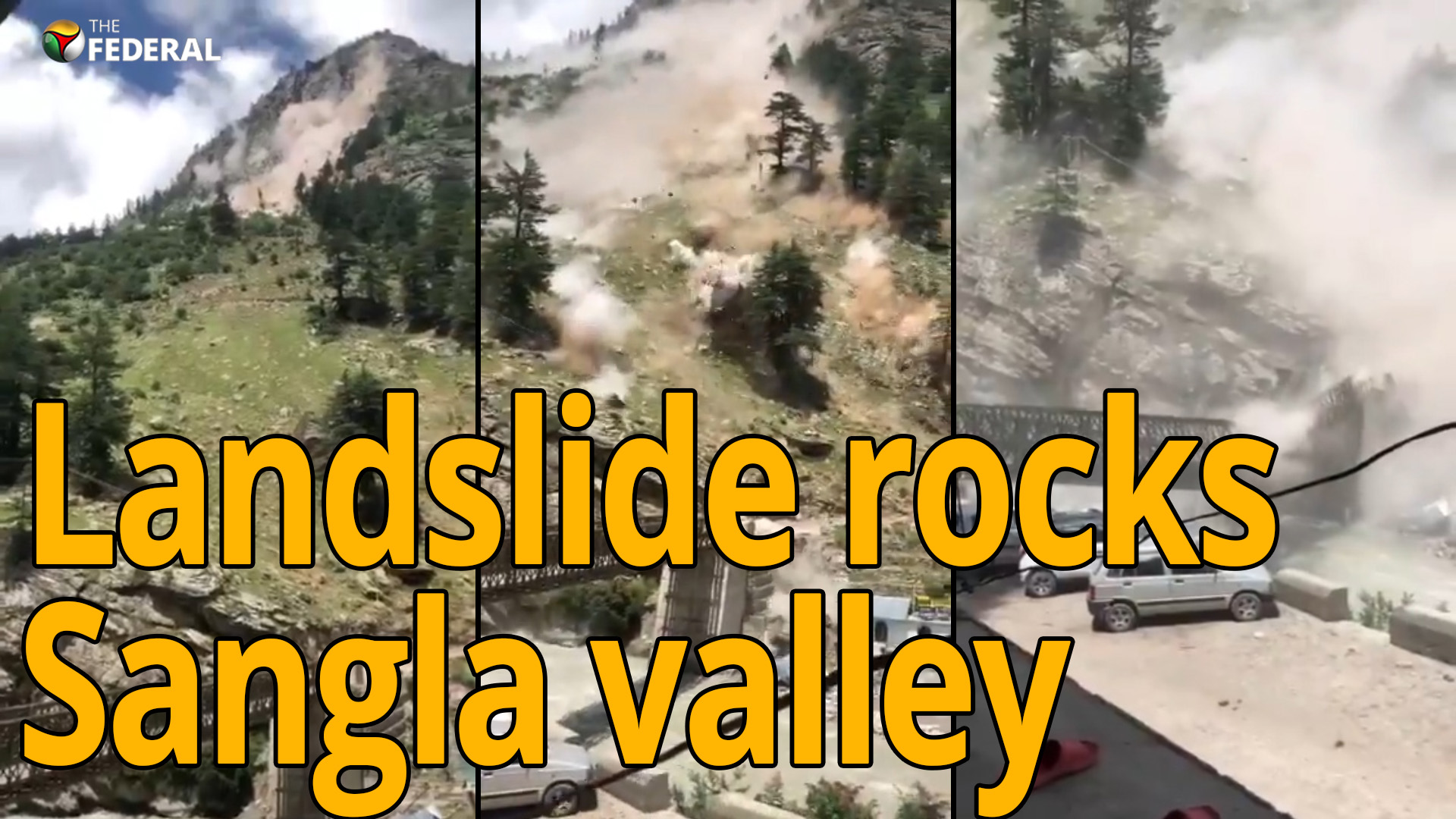 Himachal rockslide caught on cam, 9 tourists dead