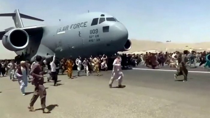 Human remains found in landing gear of C-17 that ferried Afghan refugees