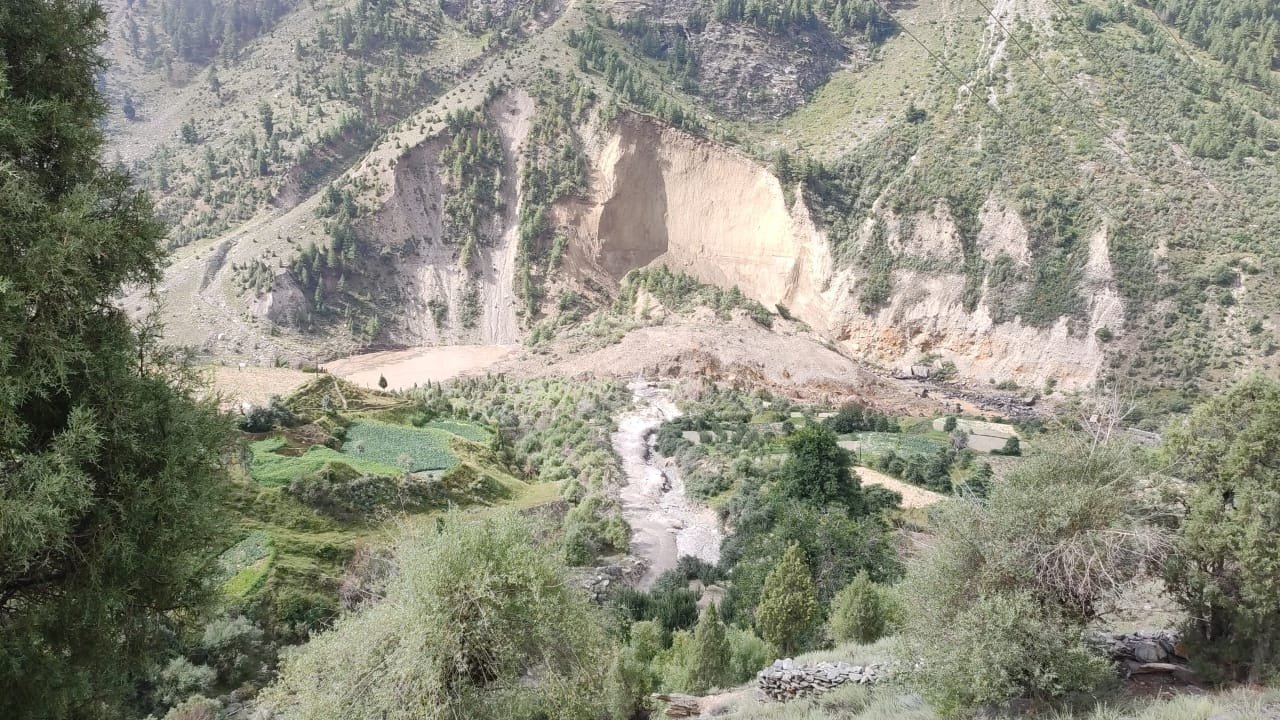 Watch: Landslide blocks river flow in Himachal Pradesh