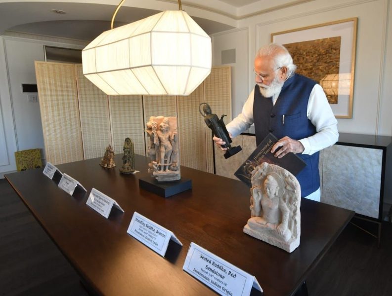 Modi to bring home bronze Nataraj, terracotta figurines among 157 artefacts