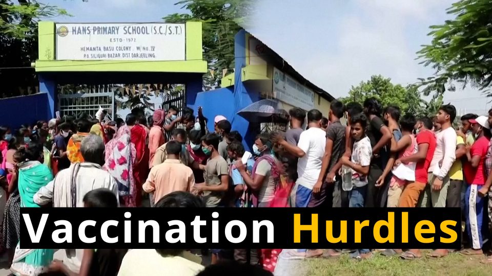 Citizens queue overnight for vaccines in remote parts of West Bengal