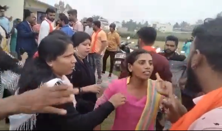 Belur Bajrang Dal clashes Christian women