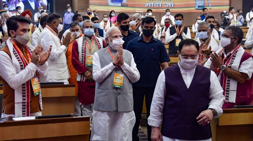 BJP’s national executive hails Modi’s vaccine success, skips farmers’ protest, CAA
