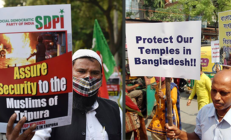 What made Tripura singe in communal flames