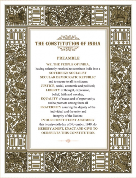 Constitution Day: As Preamble moves from plain text to protest tool