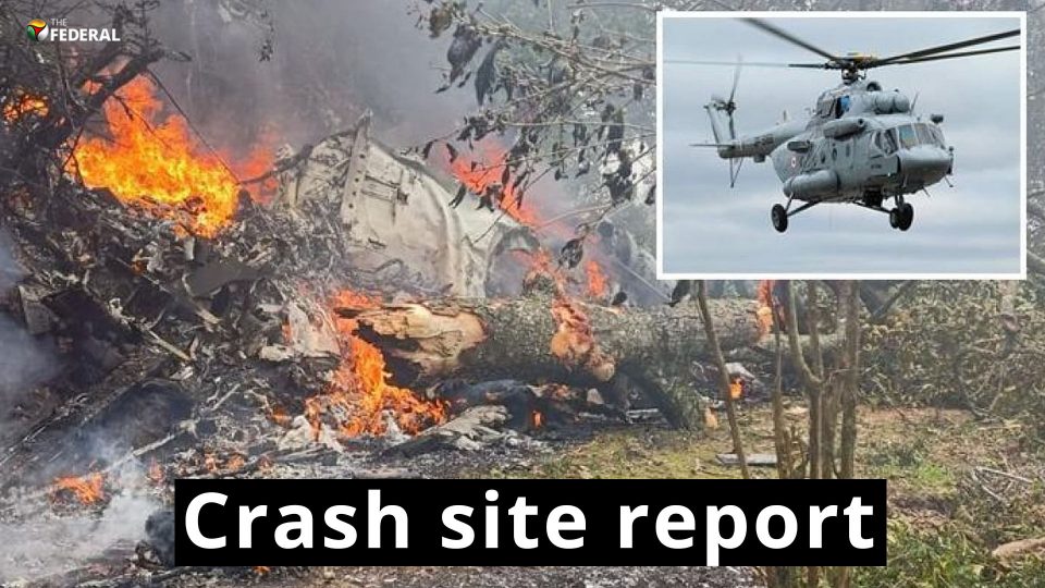 Ground report from chopper crash site