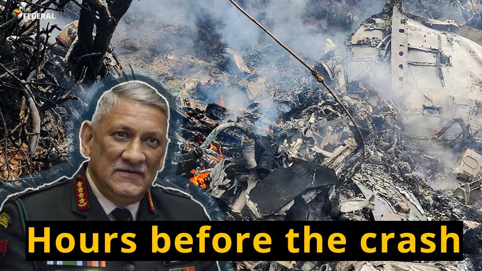 What happened in the hours before chopper crash that killed CDS General Bipin Rawat