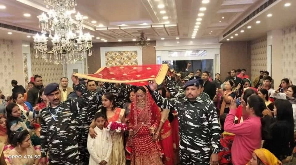 CRPF jawans honour slain colleague, attend wedding of sister