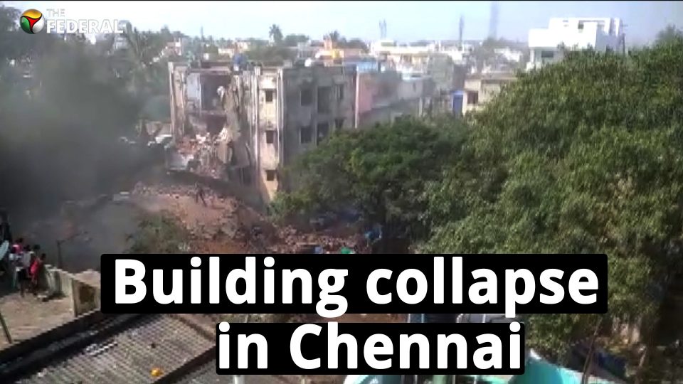 28-year-old Slum Clearance Board building collapses in Chennai