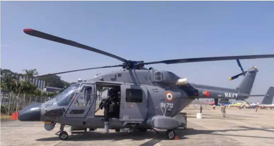 Made in India ALH MK III aircraft inducted at INS Utkrosh