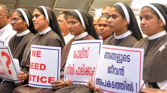 Protesting nuns