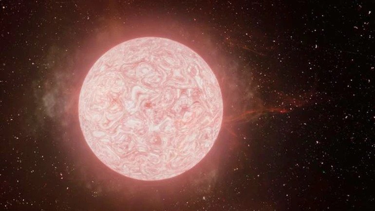 In a first, scientists document final days of a supergiant star