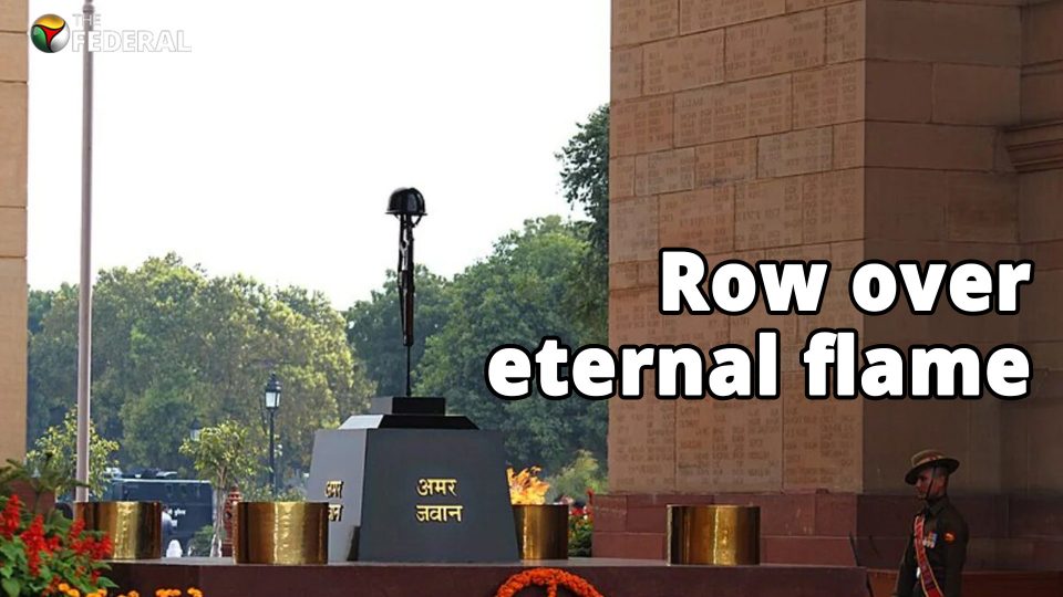 What is the controversy around the Amar Jawan Jyoti?