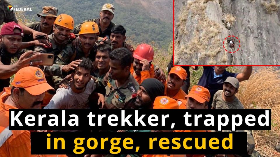 Kerala trekker rescued after 36-hour ordeal