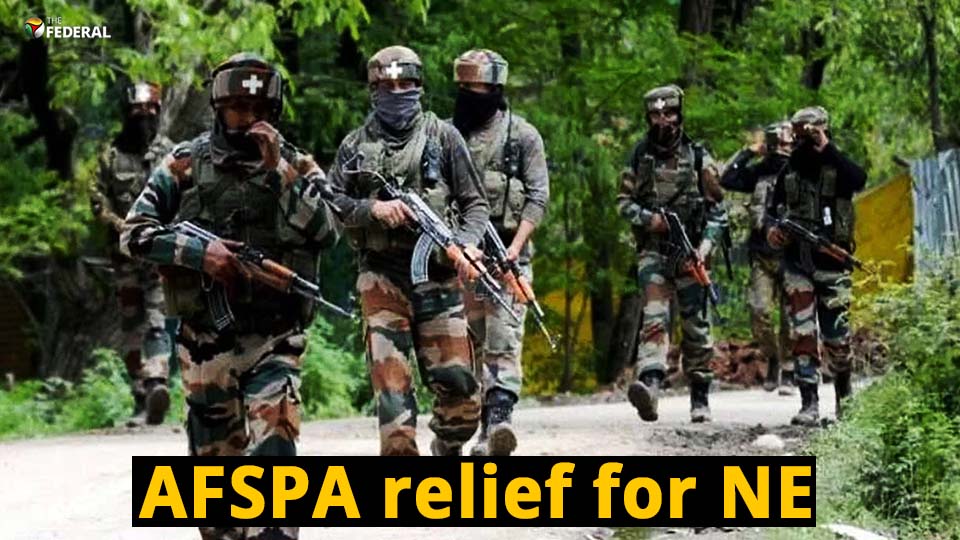 AFSPA removed in parts of Northeast