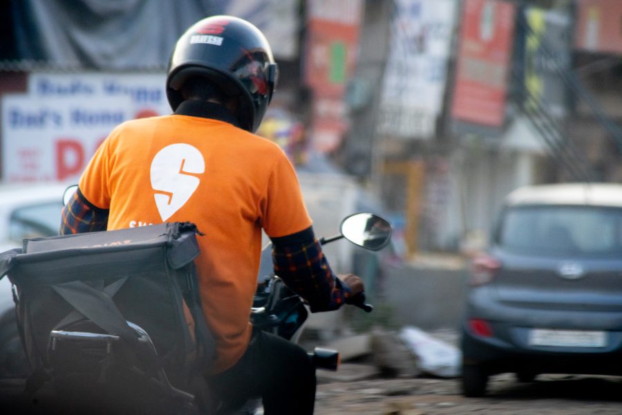 Swiggy executives in Bangalore stage protest demanding minimum wages