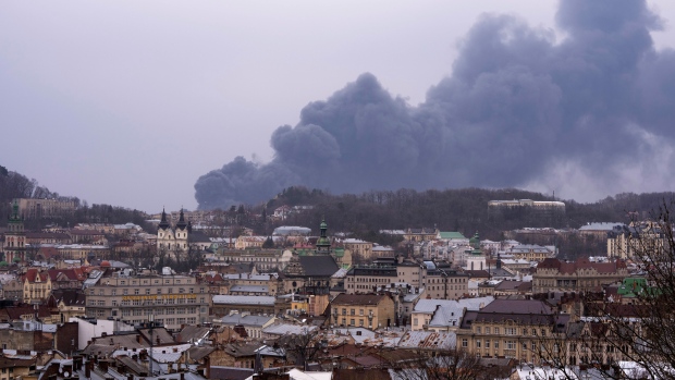 Five missile strikes hit Ukrainian city of Lviv, cause multiple explosions; 6 dead