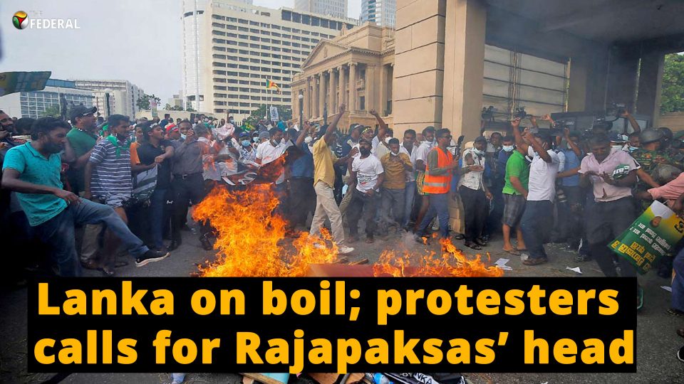 Lankan crisis: Protests on; Rajapaksa pitches for all-party govt