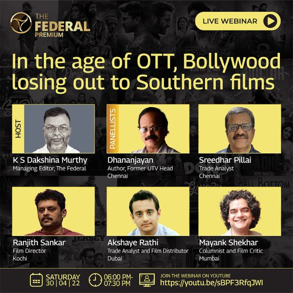 Webinar: In age of OTT, Bollywood losing out to Southern films