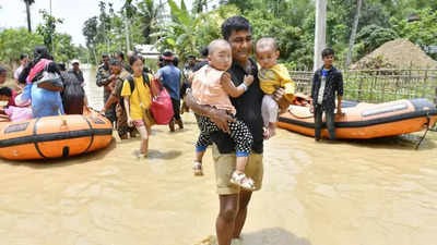 14 dead in Assam floods; rains hammer Kerala, Karnataka