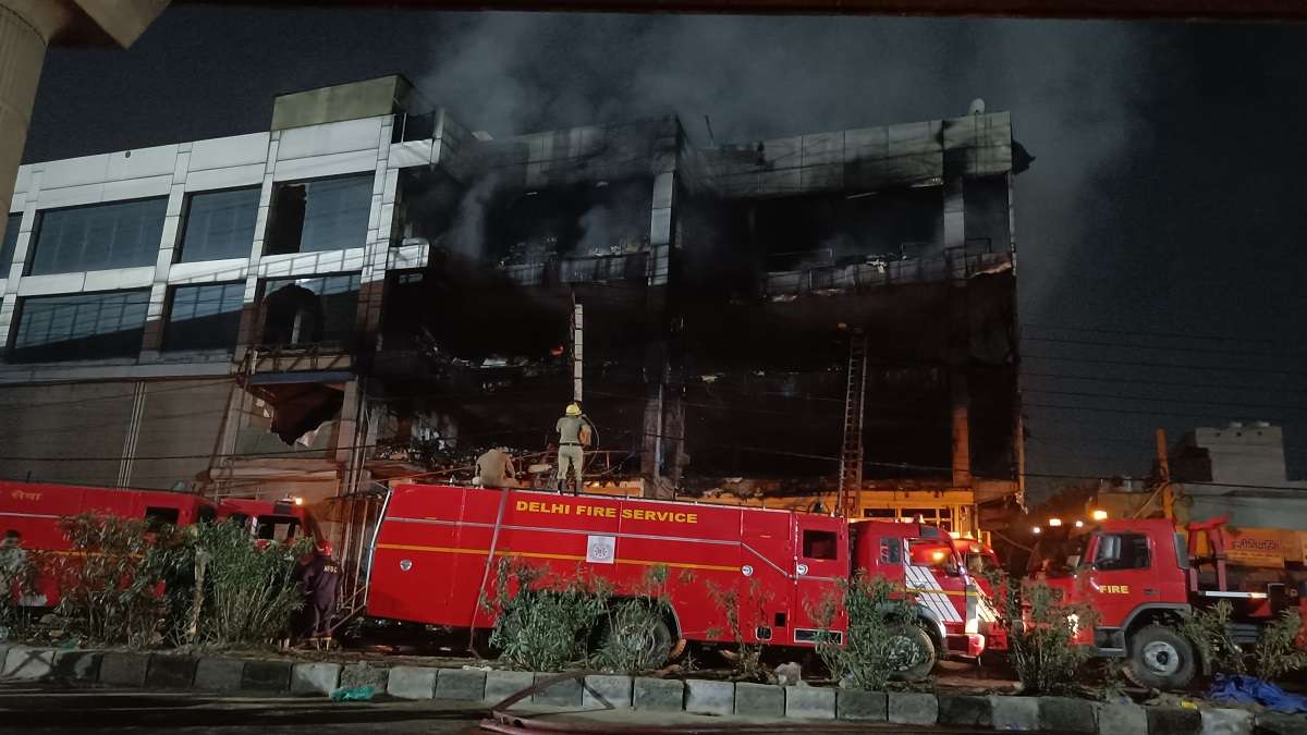 27 dead as massive fire rips through commercial building in Delhis Mundka