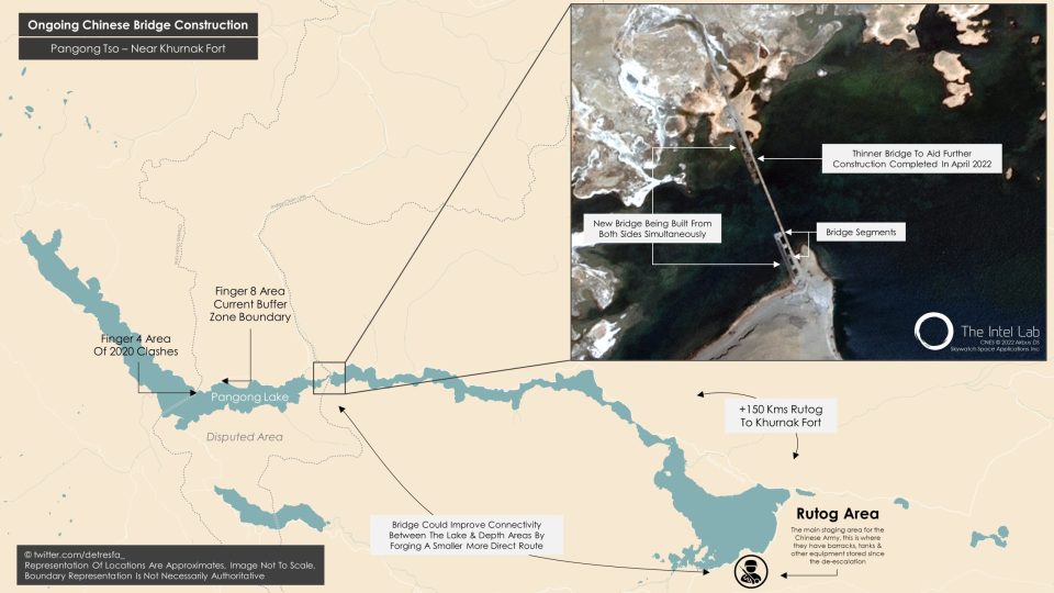 China builds new larger bridge on Pangong Lake in Ladakh; India protests