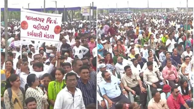 Whats behind massive protest by Gujarat govt staff; why BJP is unfazed in election year