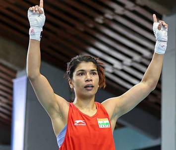 After badminton crown, India glitters with Nikhat Zareens boxing gold