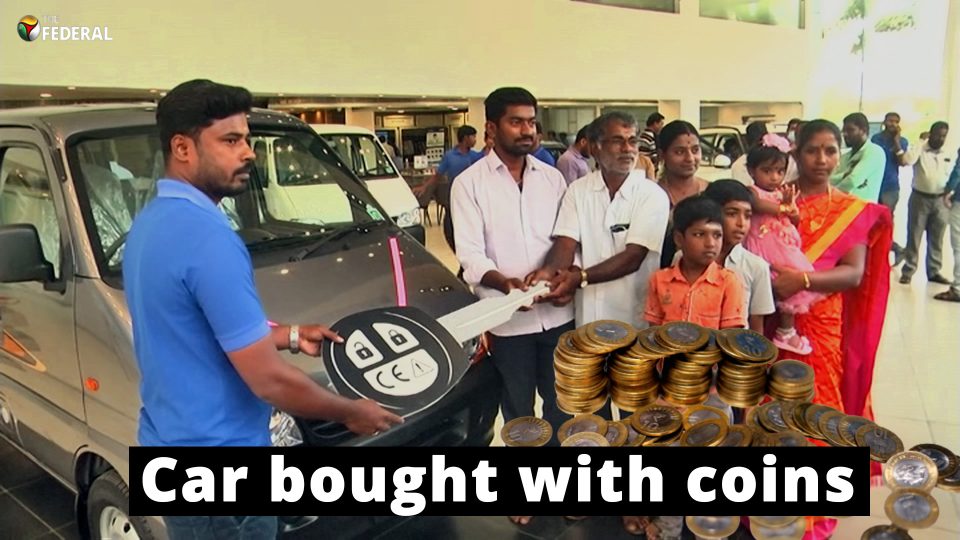 Man buys car with 10 rupee coins