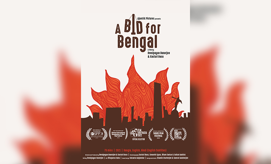 A poster of the documentary A Bid for Bengal.