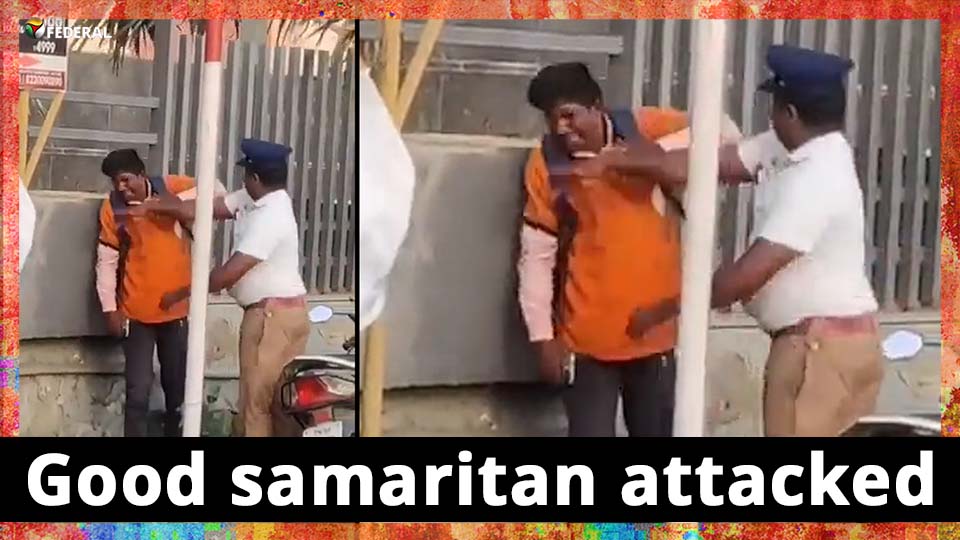 Video of cop attacking Swiggy delivery exec stirs up social media