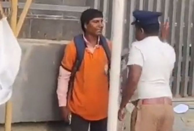 Tamil Nadu: Constable transferred for slapping food delivery agent