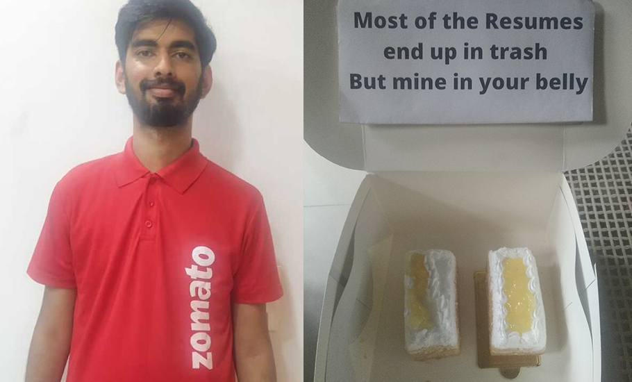 MBA student in Zomato T-shirt