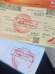 boarding and passport