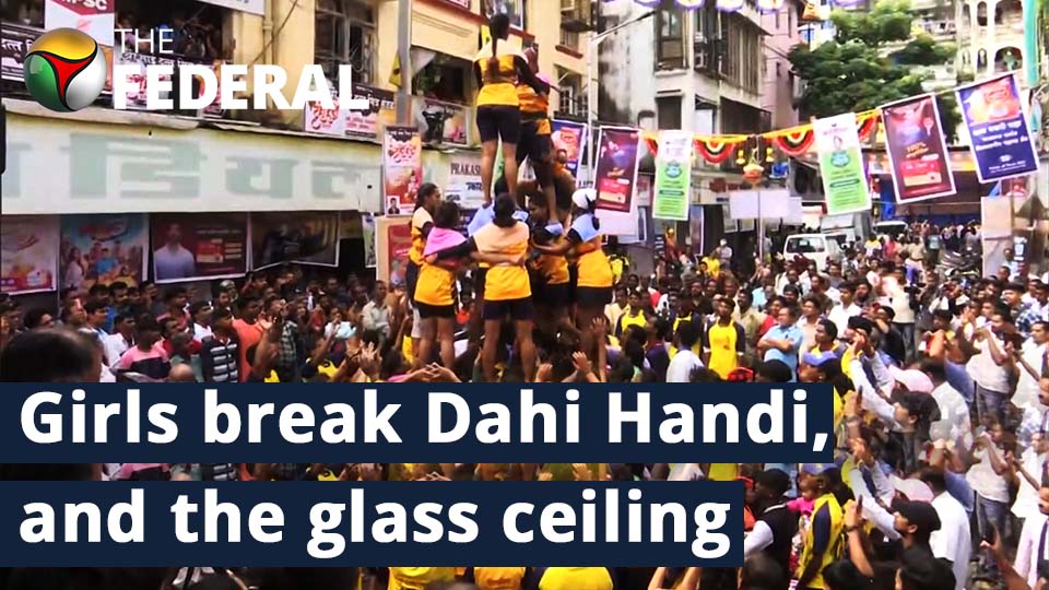 Dahi Handi is Maharashtra’s official sport, and  girls aren’t keeping out