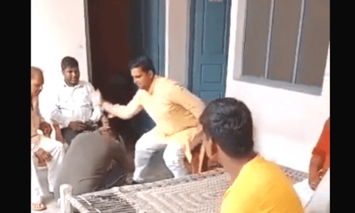 Dalit man beaten