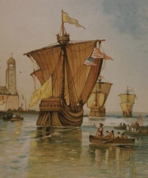 Columbus first voyage August 3