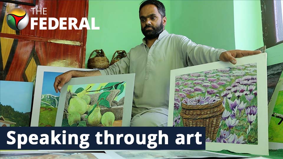 Kashmir’s Specially-abled Painter Aims To Fly High
