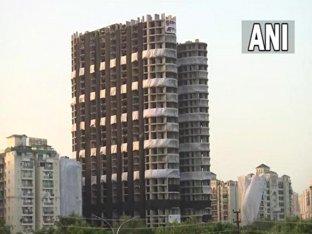 Noida twin towers demolition at 2.30 pm today; evacuation underway