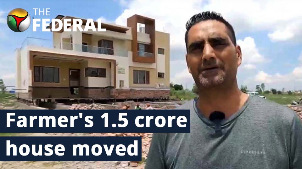 Punjab farmer moves his 2-storey house for expressway construction