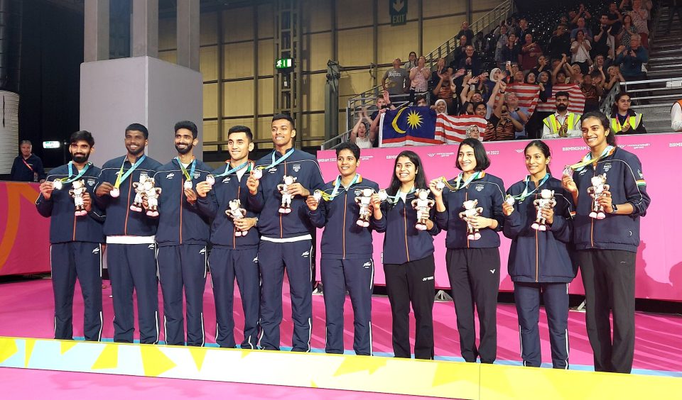 Indian mixed badminton team commonwealth games 2022