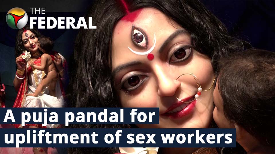 durga puja pandal on Sex workers