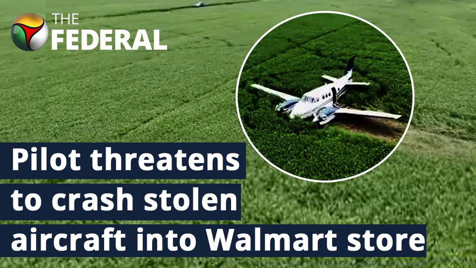 US : Man accused of stealing plane, threatens to crash into walmart store