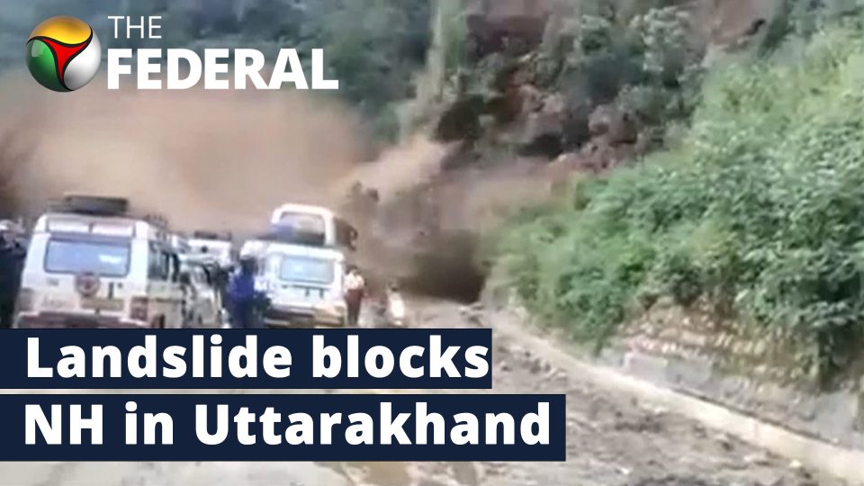 Uttarakhand national highway blocked due to massive landslide