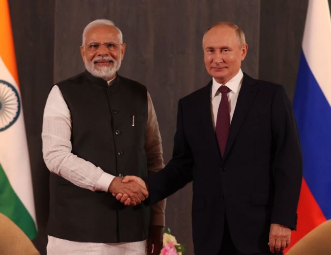 Modi, Putin meeting