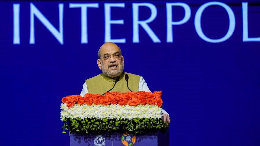 Union home minister Amit Shah, 90th Interpol General Assembly, terrorism