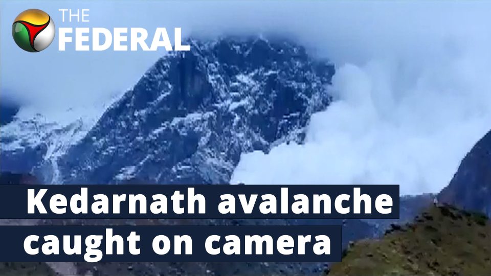 Massive avalanche near Kedarnath temple