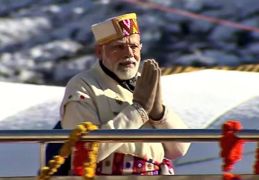 Modi offers prayers at Kedarnath temple; to lay foundation stone for ropeway project